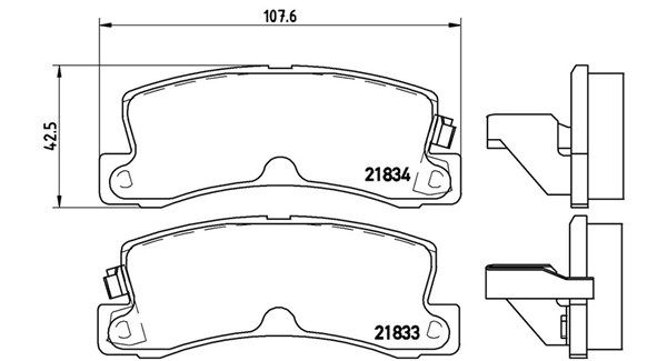 MAGNETI MARELLI Комплект тормозных колодок, дисковый тормоз 363700483015